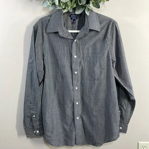 NWOT Croft & Barrow Broadcloth Classic Fit Point Collar Dress Shirt 15.5 34-35